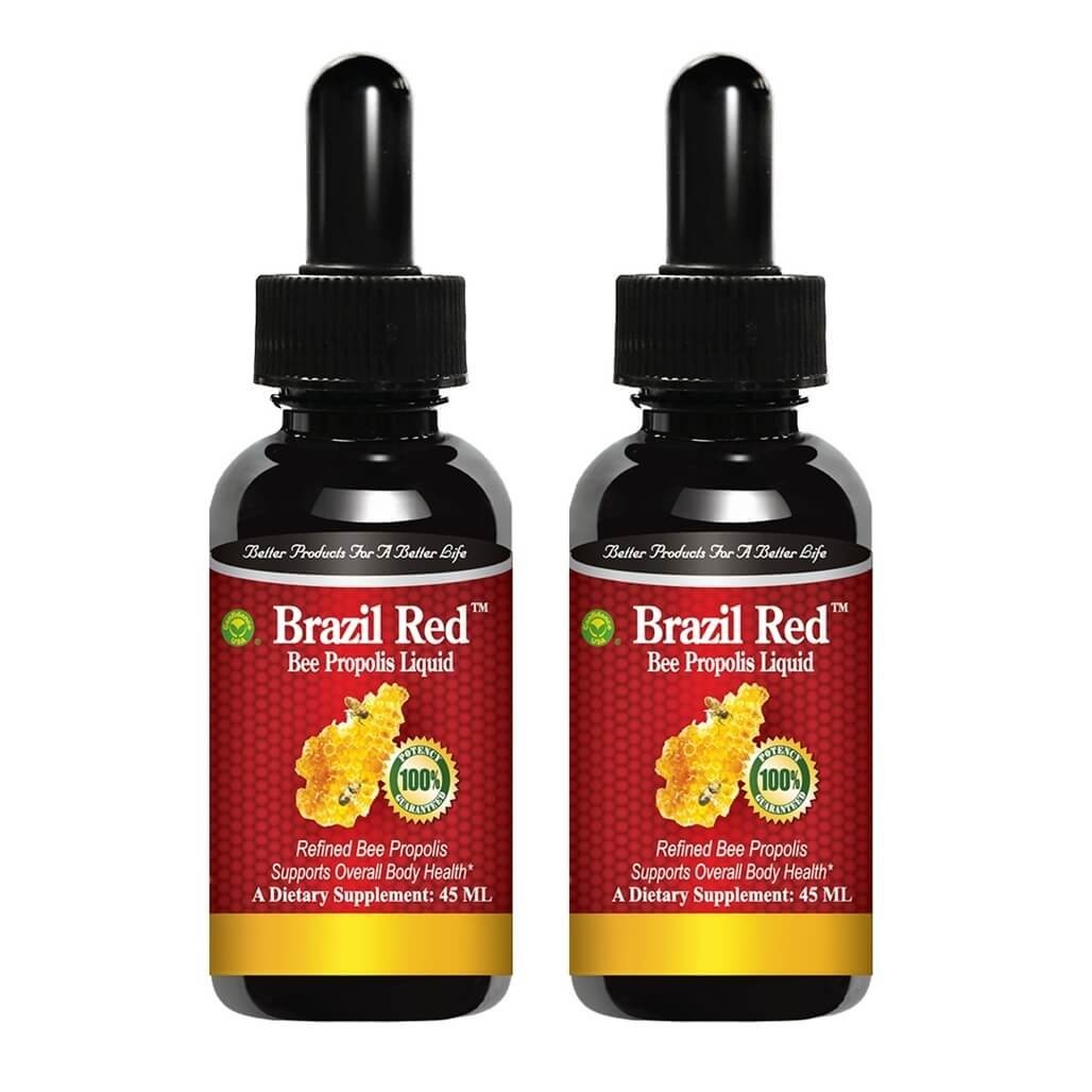 Brazil Red Bee High Concentrate Propolis Liquid (45 ML) – 2 Bottles