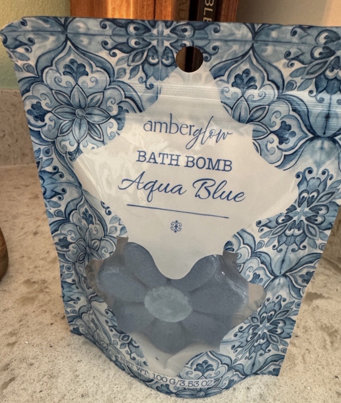 🔥 Viral Amber glow Aqua Blue Set Scrub Lotion Bath Bomb NWT Coastal Chic