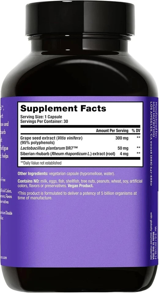 Pack of 2 – HUM Fan Club Menopause Probiotic Supplement with Siberian Rhubarb