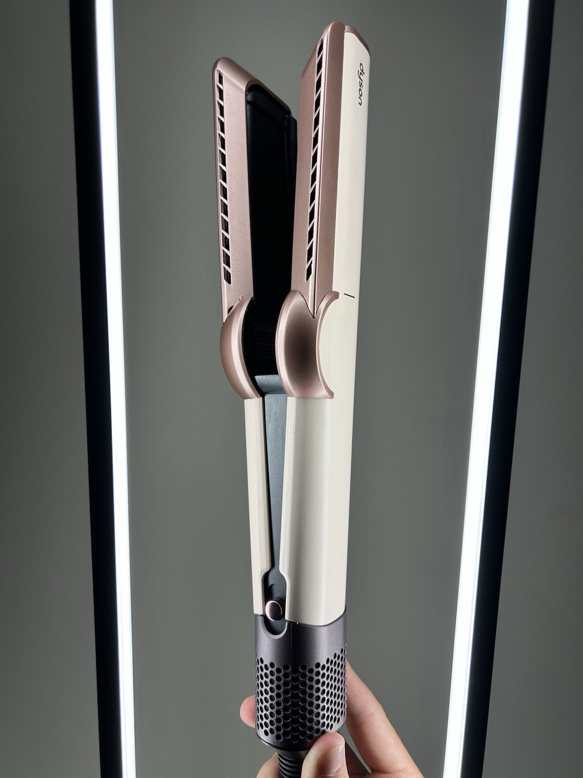 USED Dyson Airstrait Straightener Ceramic Pink/Rose Gold Air Straight