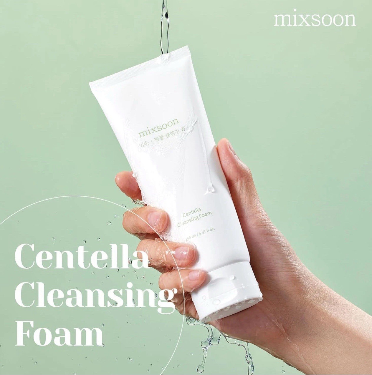 MIXSOON Centella Cleansing foam 150ml / 5.07 fl.oz.