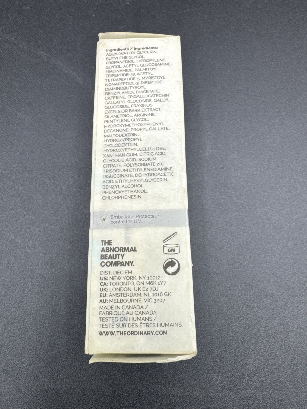 THE ORDINARY. Multi-Peptide Eye Serum || 15 mL. / 0.5 US FL. OZ.