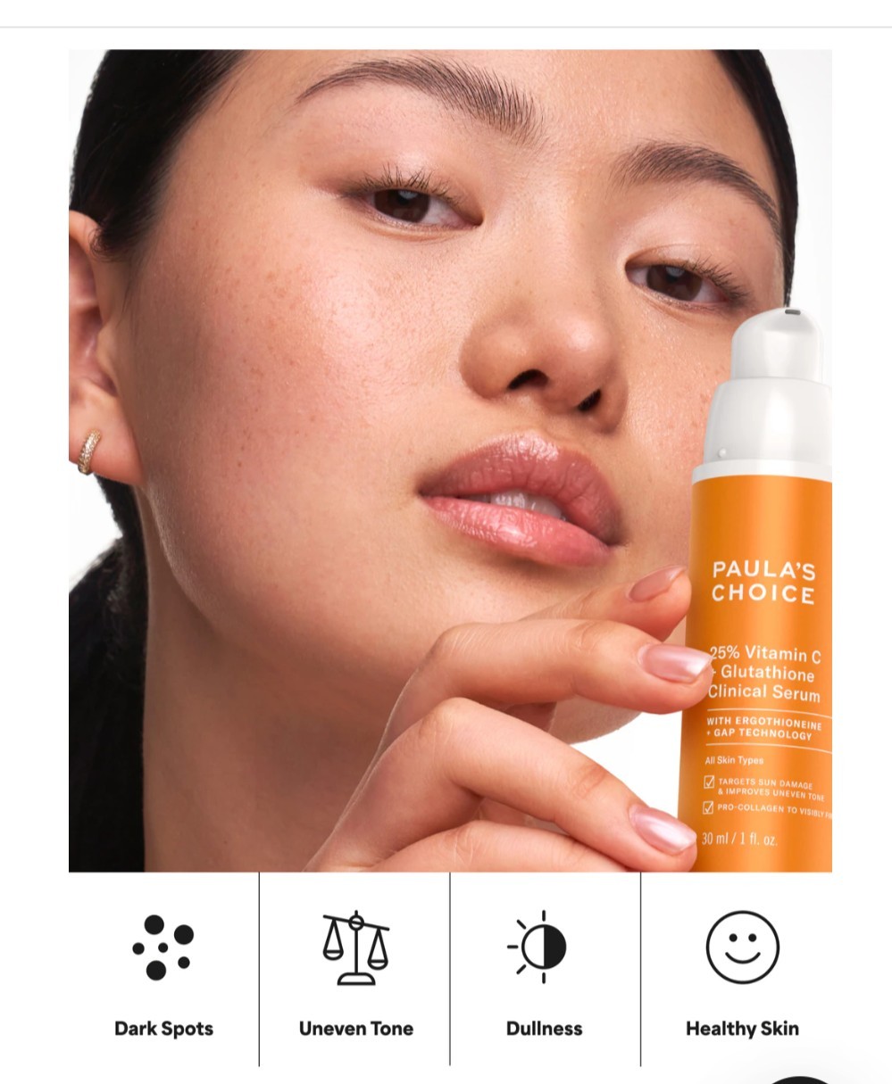 Paula’s Choice 25% Vitamin C + Glutathione Clinical Serum 1 fl oz New, Sealed!