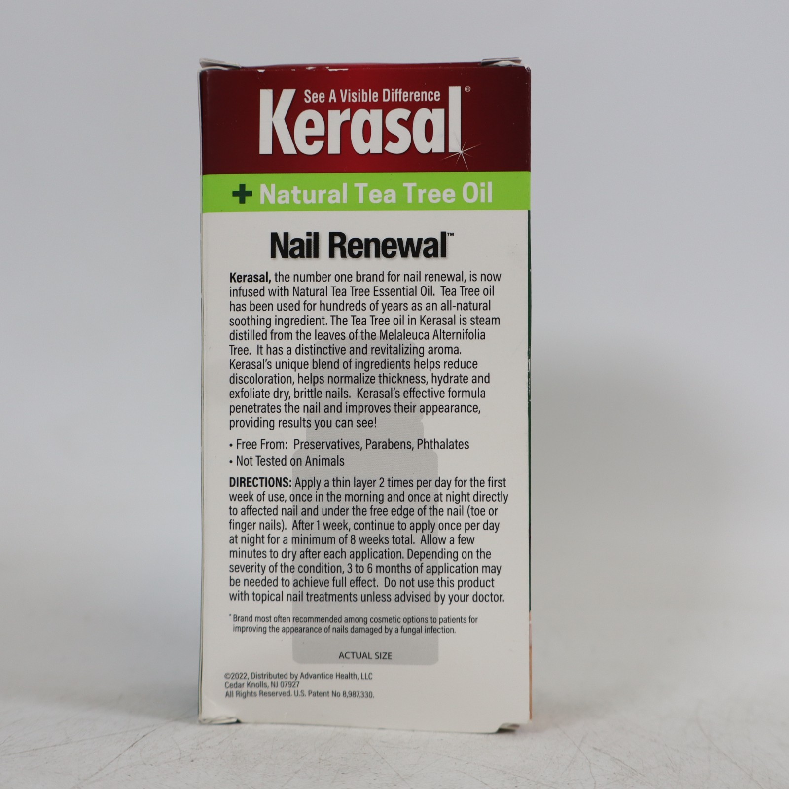 2 PACK Kerasal Renewal Nail Repair Solution w/ Tea Tree Oil 0.33 oz Each