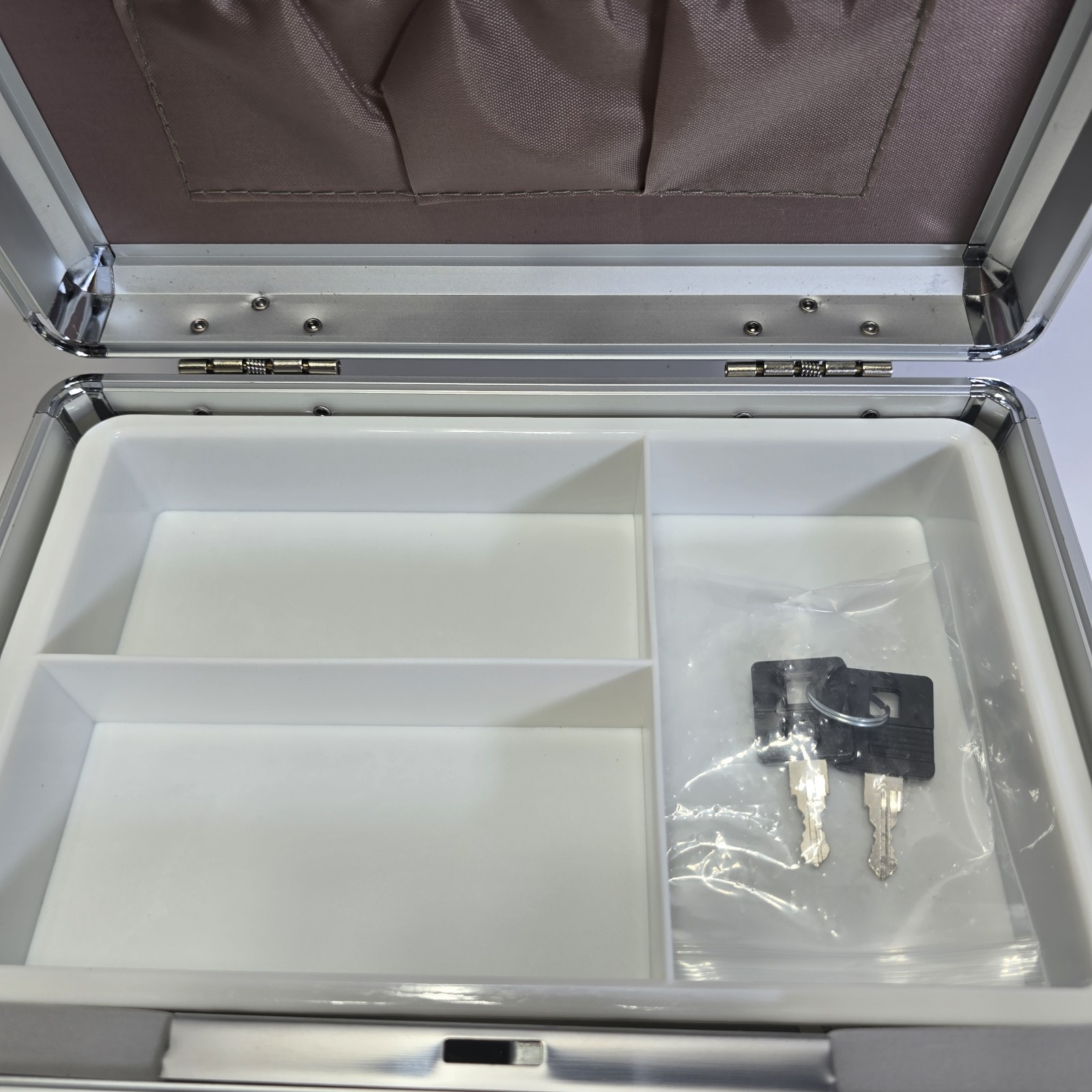 Locking Storage Box with Lockproof Organizer Case for Medications & Valuables