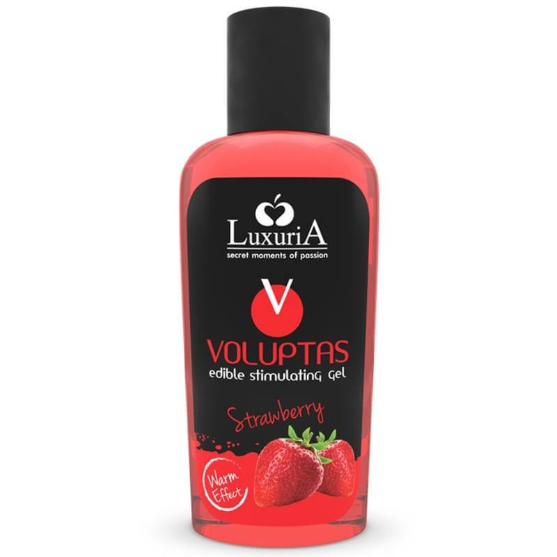 Luxuria Voluptas Edible Massage Gel Warming Effect – Strawberry 100 ML