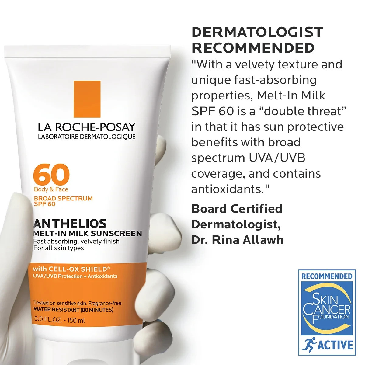 La Roche Posay Anthelios Melt-in Milk Sunscreen SPF60 5.0 fl oz.