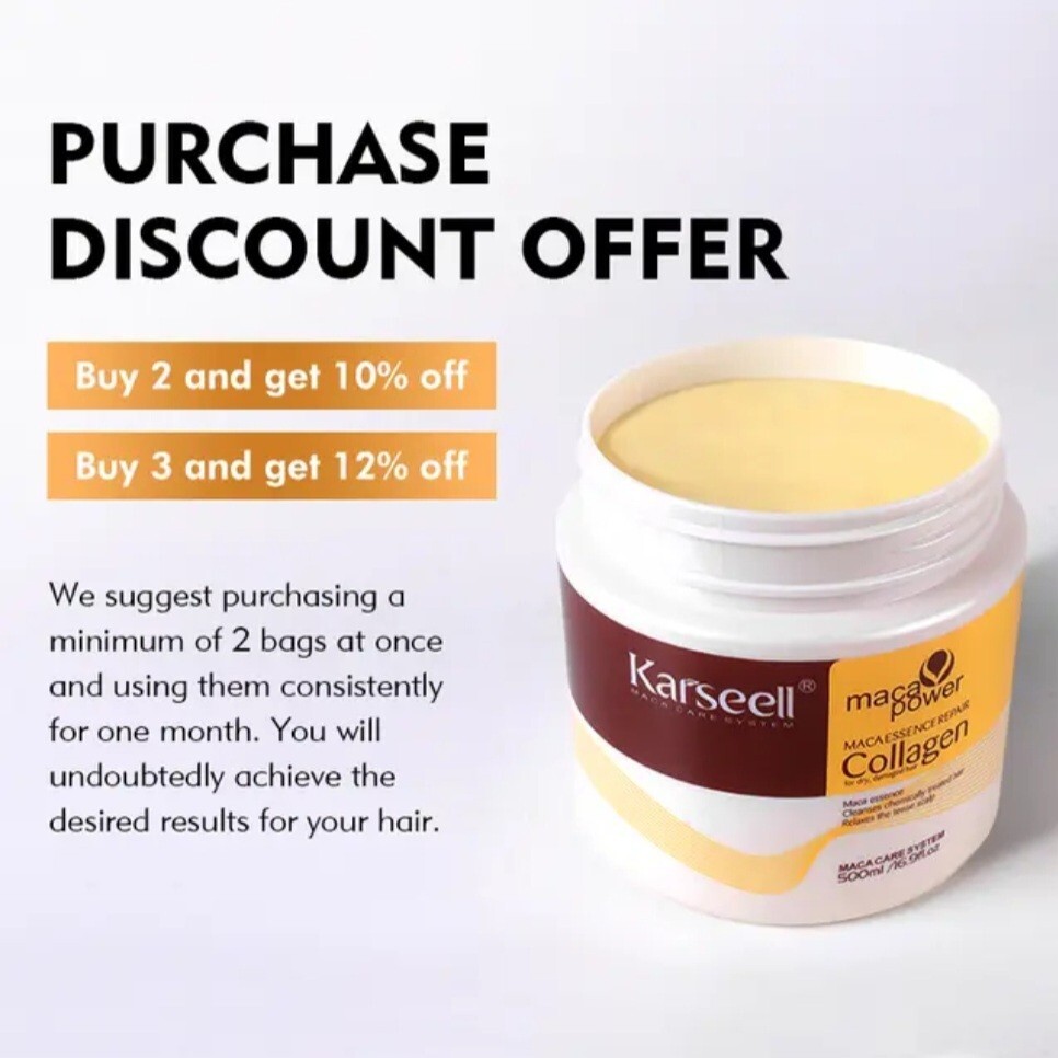Hair Repair Mask With Argan Oil Fortifying Collagen And Keratin Detox Damage