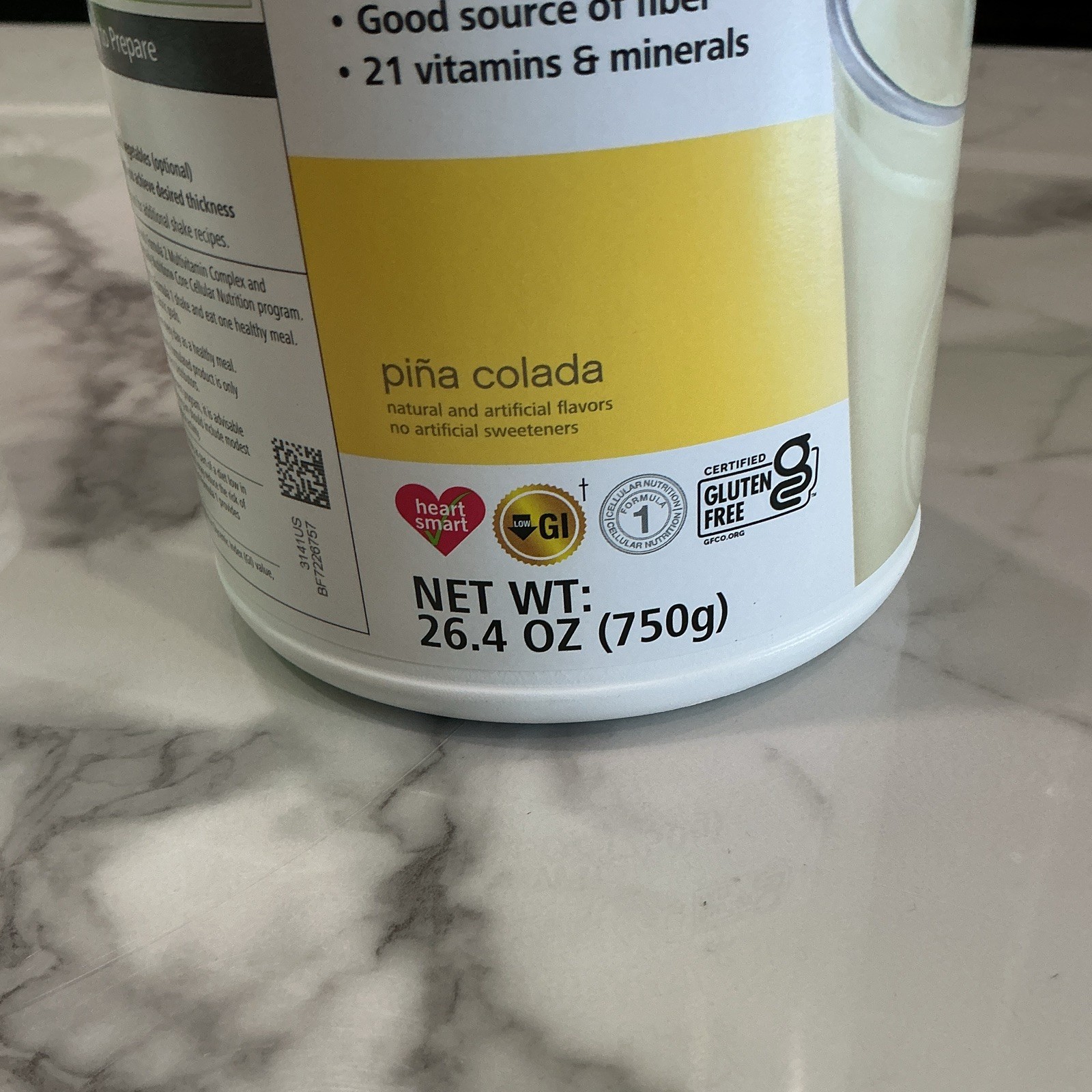 Herbalife Nutrition Formula 1 Gluten Free Shake Mix Piña Colada 26.4 oz (750g)