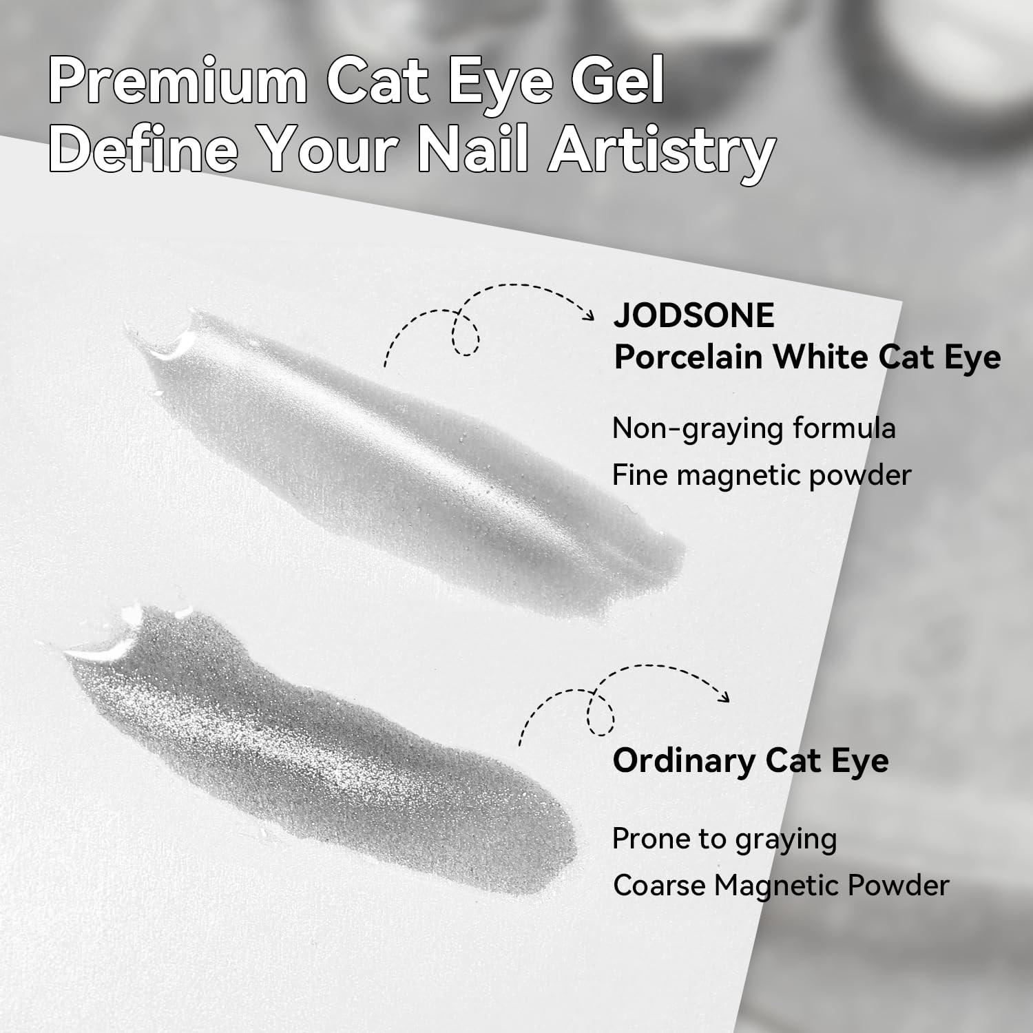 Moonlight Silver Cat Eye Gel Nail Polish,16.5Ml Glassy Holographic Silver Cat Ey