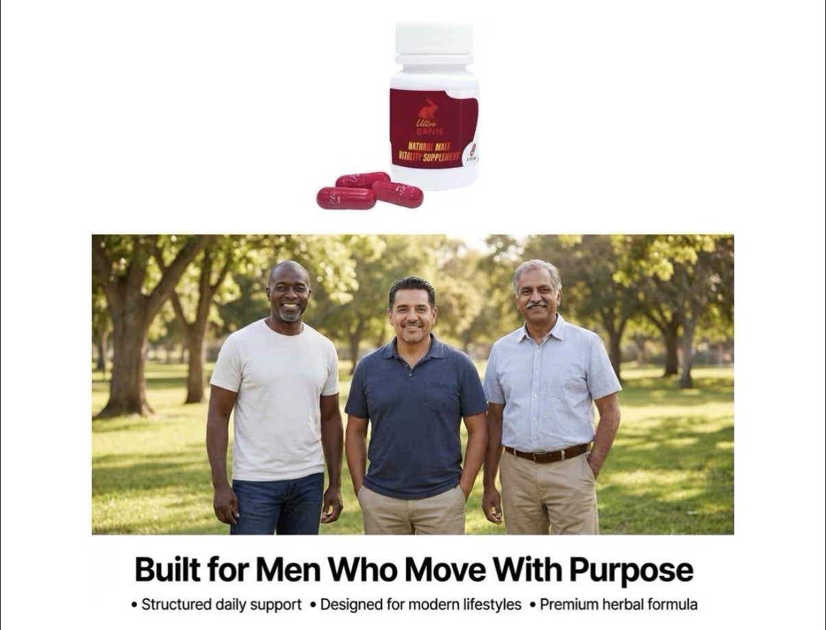 Ultra Bann Natural Male Vitality Supplement Healthy Blood Flow Performance 15cap