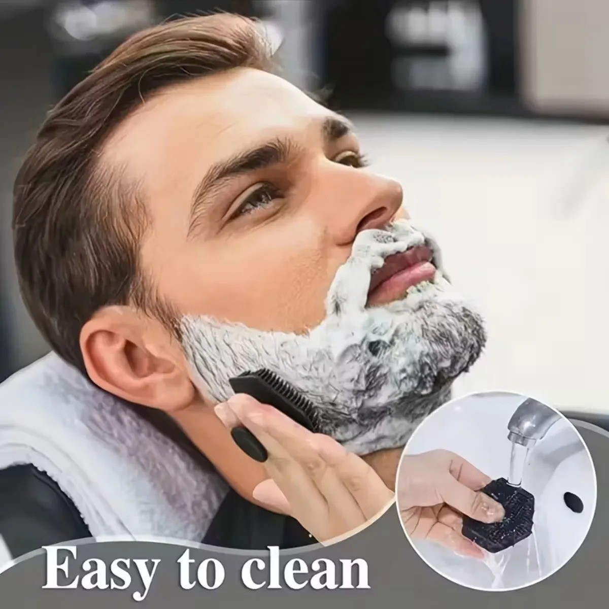 4PCS Set Silicone Body Scrubber Soft Exfoliating Brush for Skin Cleaning