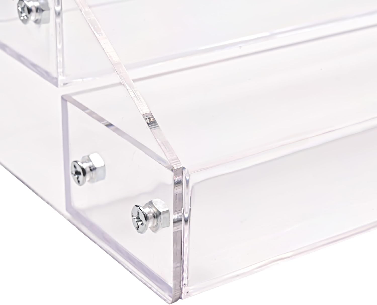 7 Tiers Layers Organizer Rack Stand Holder Large Capacity Acrylic Clear for N…
