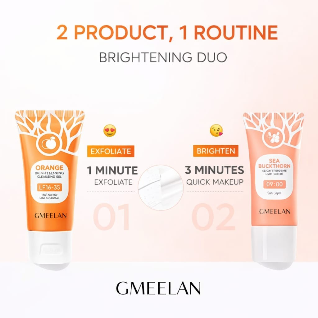 GMEELAN Orange Enzyme Exfoliating Gel + Sea Buckthorn Face Body Scrub