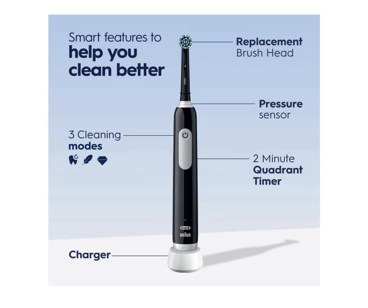 Oral-B Pro 1000 Rechargeable Electric Toothbrush, *Scuffs, *Some Use *Sealed