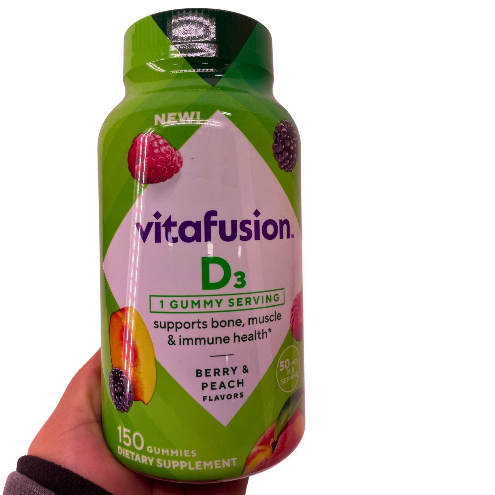 Vitafusion D3 50mcg 150ct Gummies 4 Pack – New Exp 04/2026