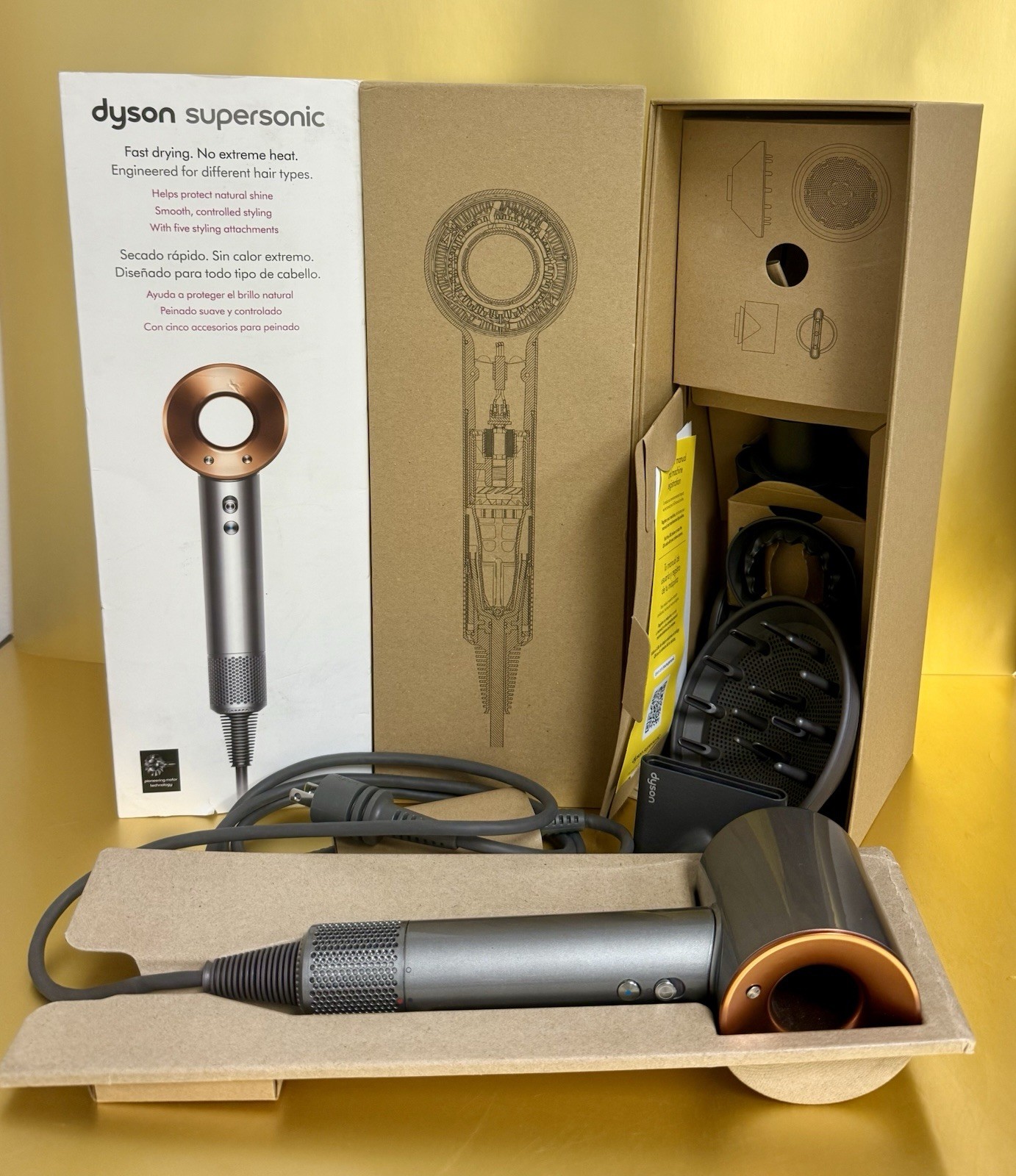 Dyson Supersonic Hair Dryer Nickel/Copper
