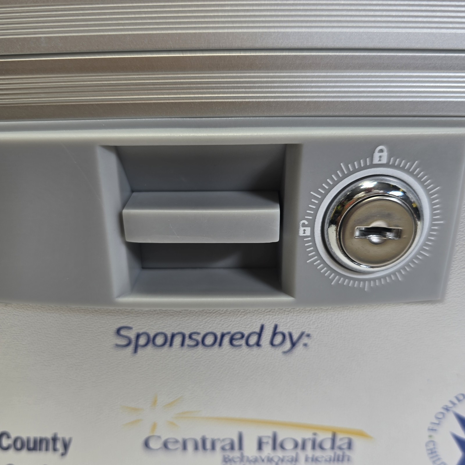 Locking Storage Box with Lockproof Organizer Case for Medications & Valuables
