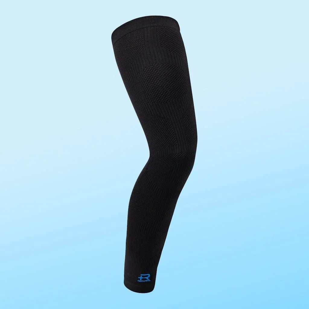Reparel Knee Sleeves – Knee Sleeve, Size LARGE – Black – Bilateral