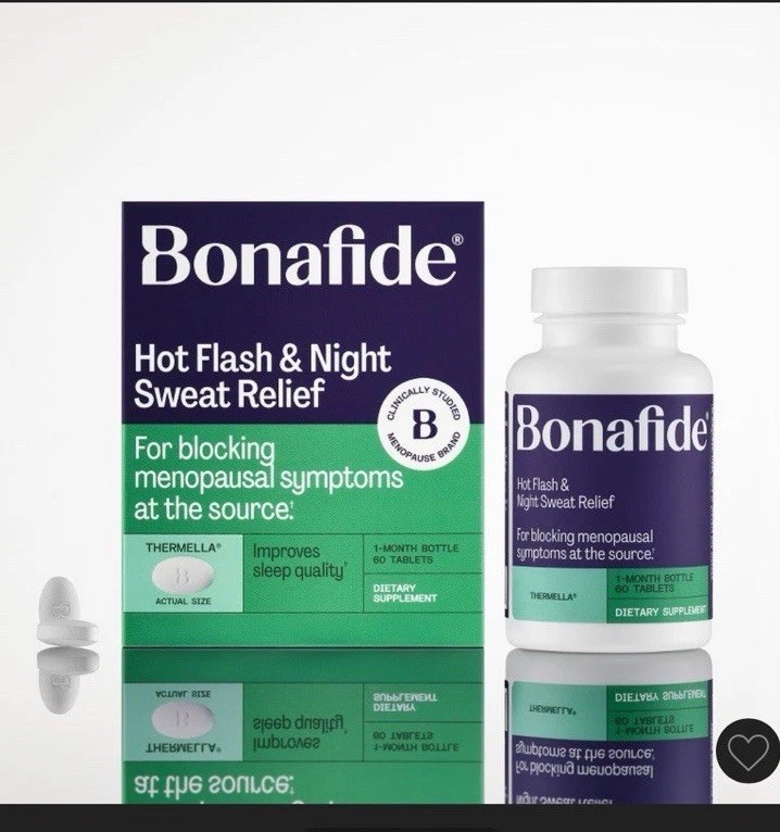 Bonafide Thermella Menopause Hot Flash Relief 30-Day Supply Tablets NIB Exp 4/27