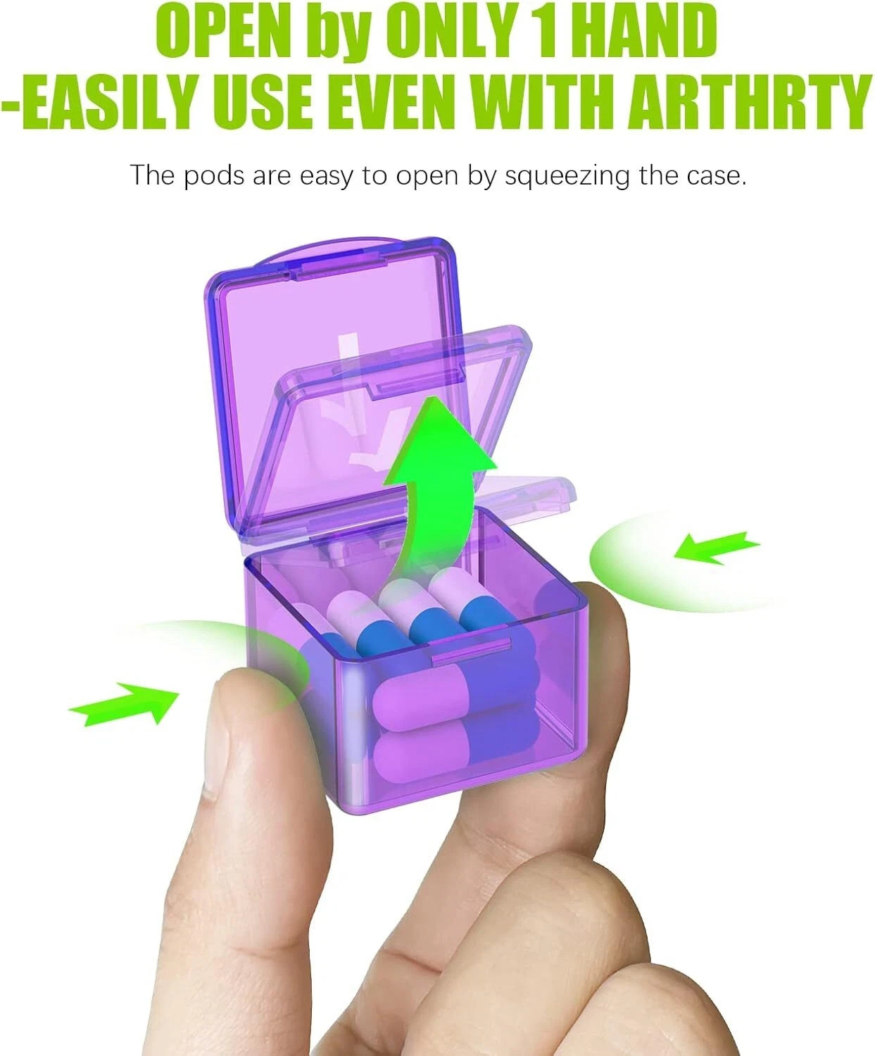 Monthly Pill Organizer Once a Day – 30 Box – Easy Purple