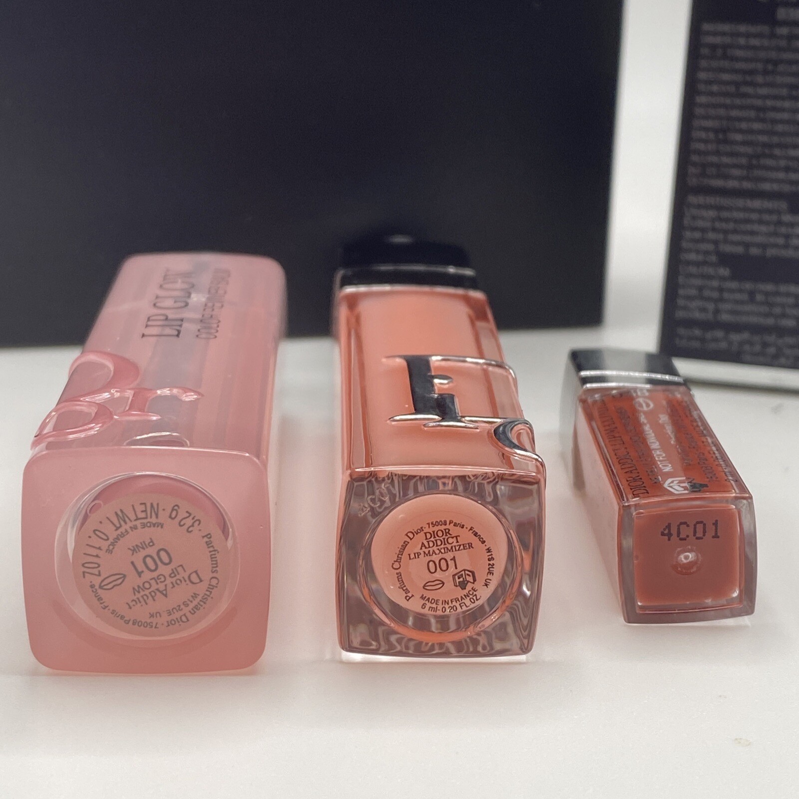 DIOR ADDICT LIP ESSENTIALS-3-PIECE SET-001 Pink Lip Glow, Lip Maximizer & Mini