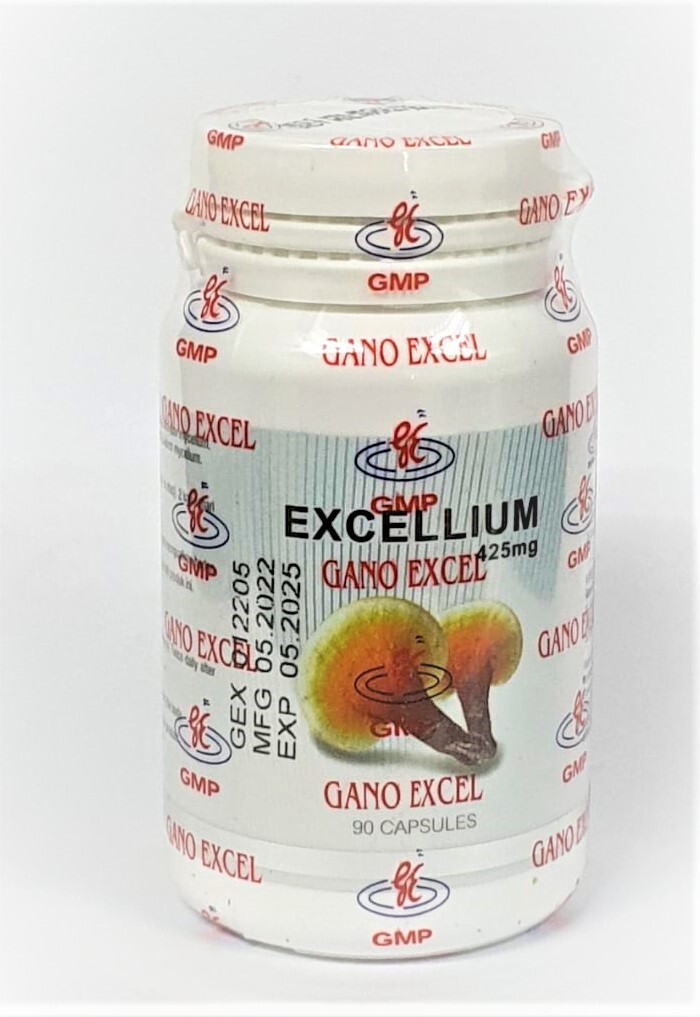1 Bottle Gano Excel Excellium 90 Capsules Ganoderma Lucidum Lingzhi Reishi USA