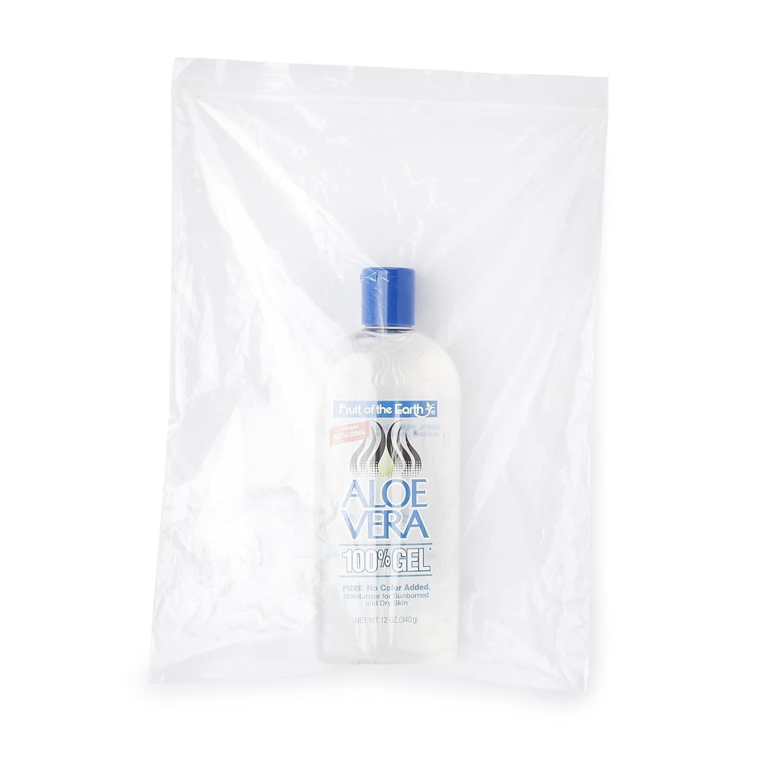 Aloe Vera 100% Gel Fruit Of The Earth PURE No Color Added Crystal Clear 12 OZ