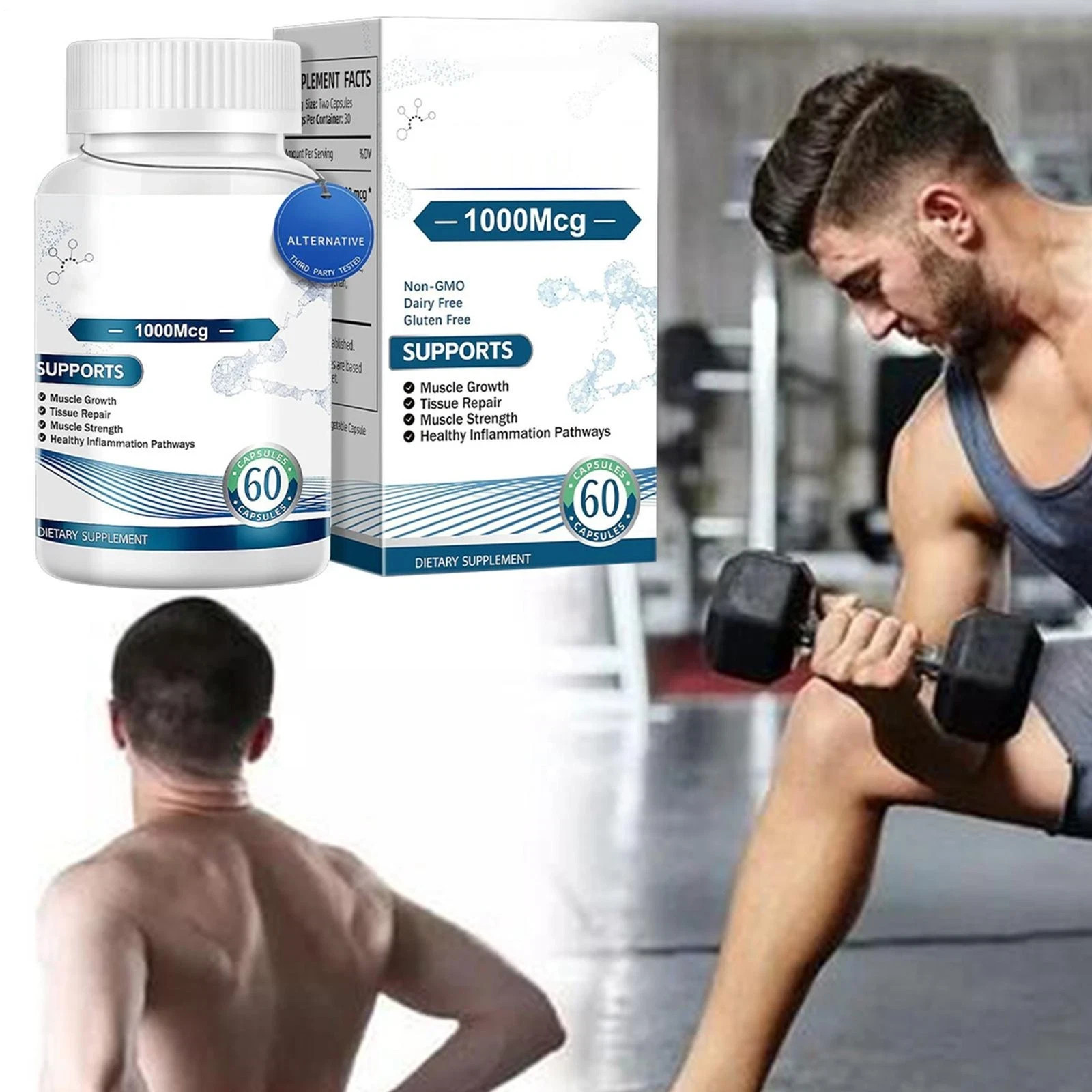 BCP 157 Collagen Peptides Dietary Supplement 1000 mcg 60 Count