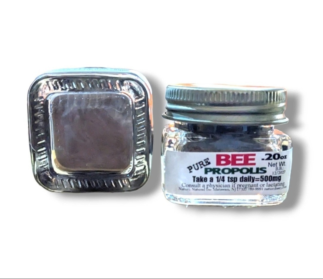 BEE PROPOLIS 0.5oz (2 Jars= Total 1oz) CONVENIENCE Size 100% PURE RAW PROPOLIS