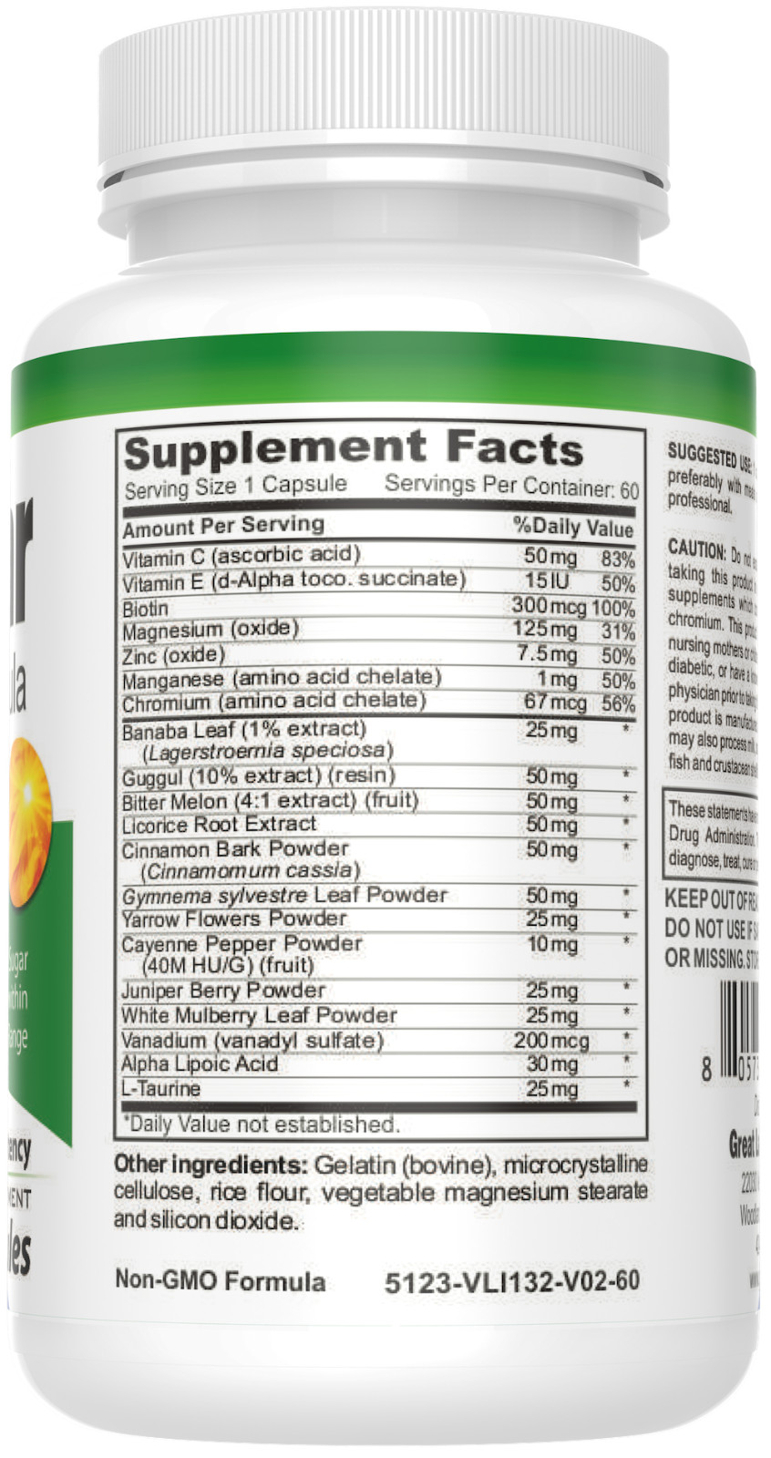 Blood Sugar Formula – Naturally Lower & Balance Glucose Levels – Diabetic Help