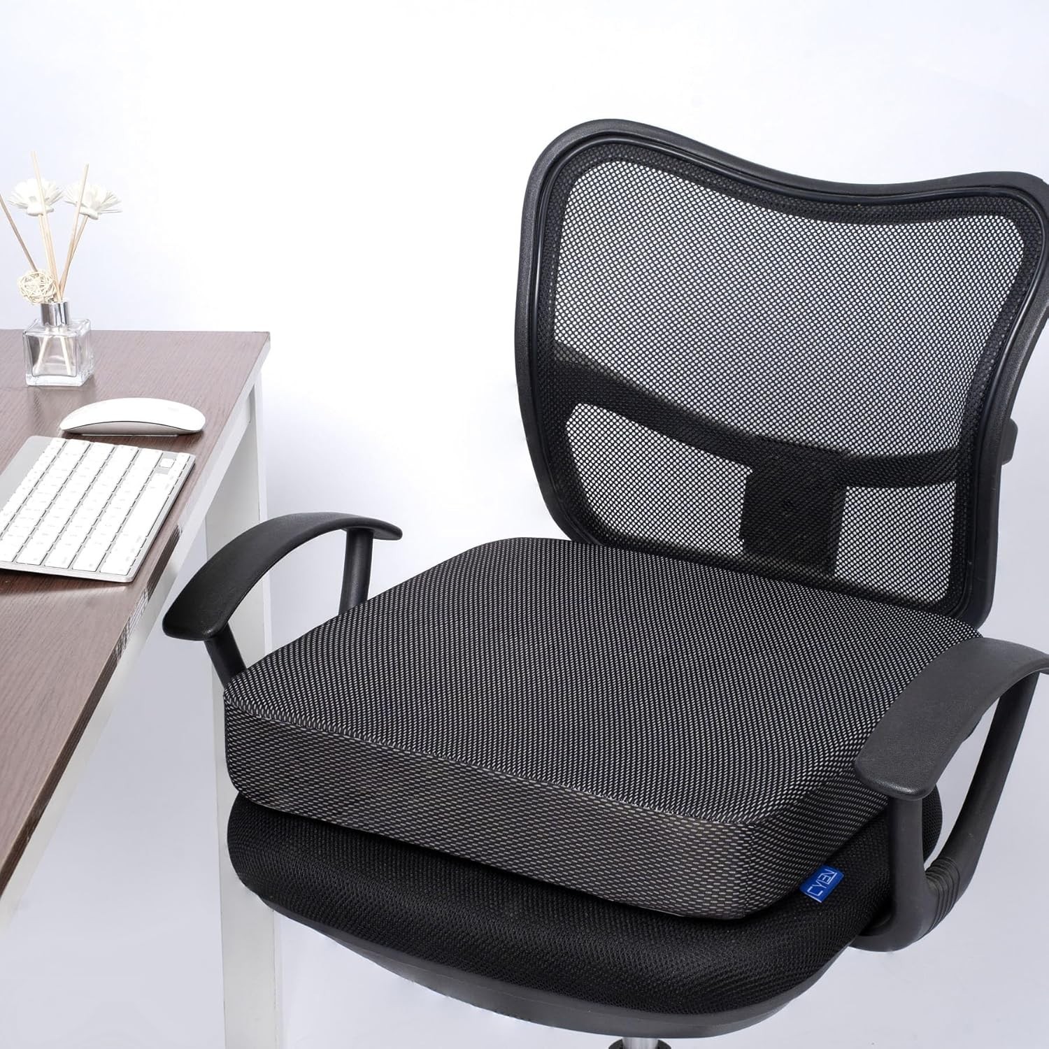 Ifoam Gel Infused Memory Foam Layer Wheelchair Cushion – Seat Cushion for Whe…