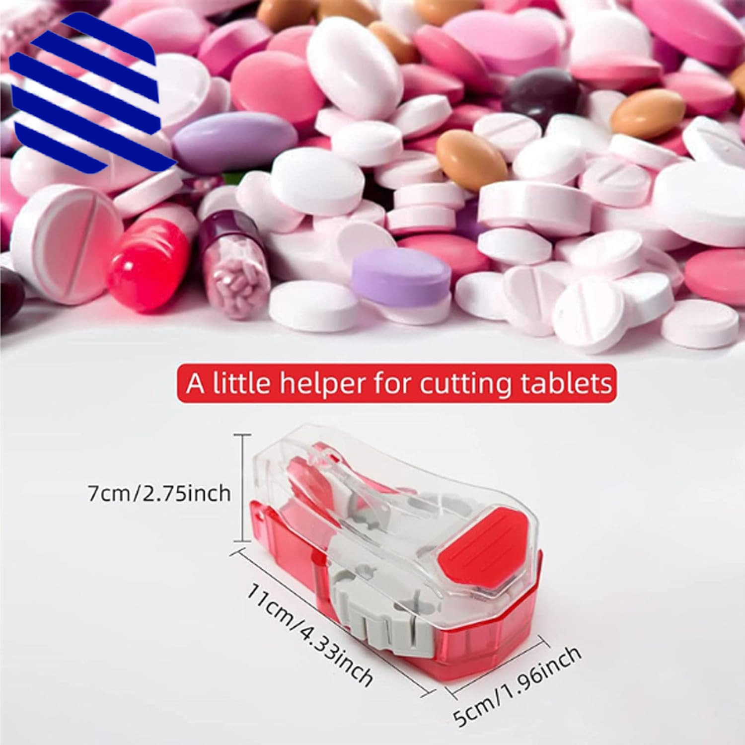 Perfect Pill Cutter Pill Splitters for Small/Large Pills Cuts up to 14 Different