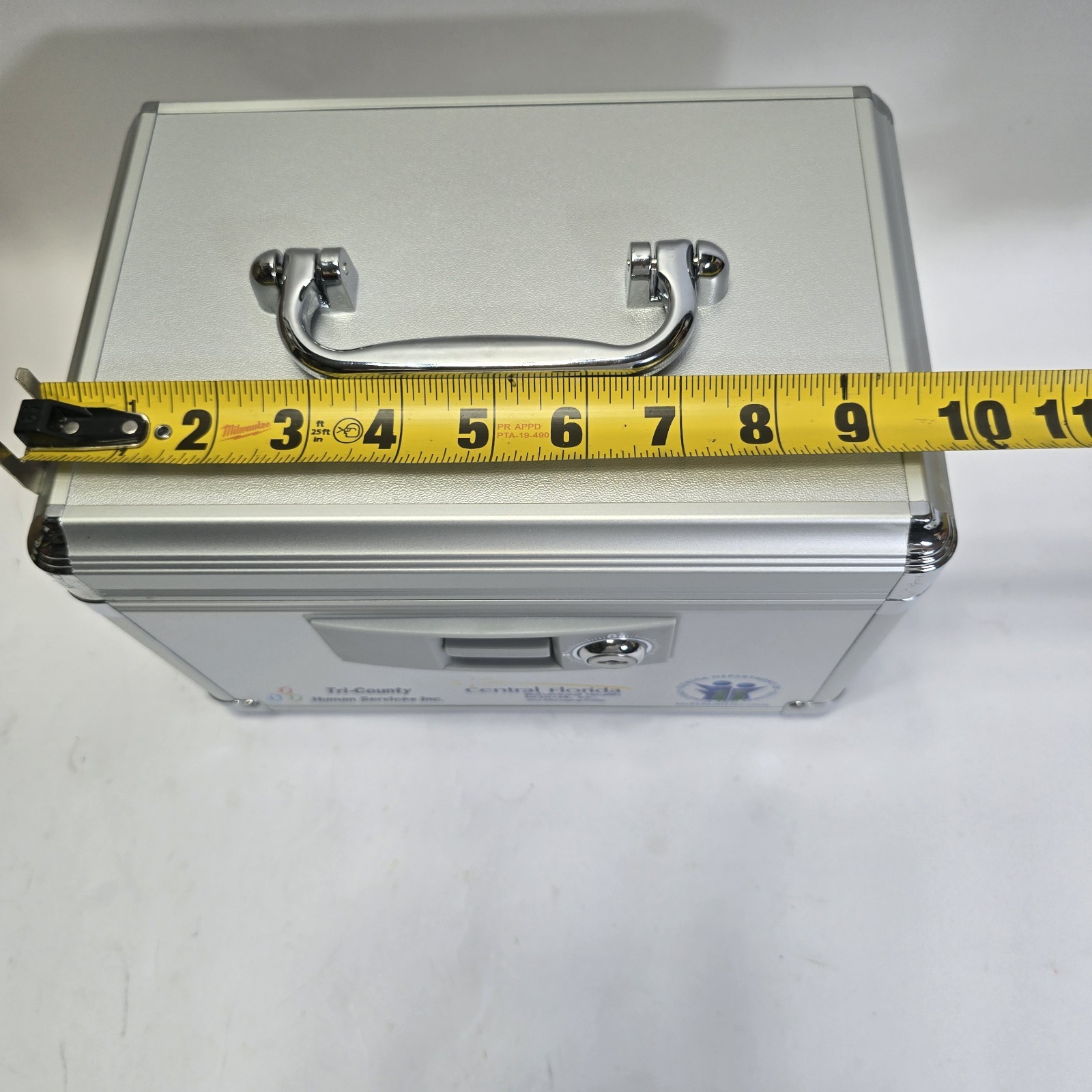 Locking Storage Box with Lockproof Organizer Case for Medications & Valuables