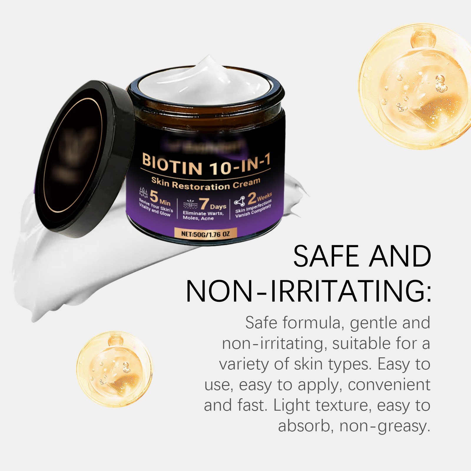 Biotin 10-in-1 Skin Restoration Cream, 2026 Professional Skin Treatment Cream ~