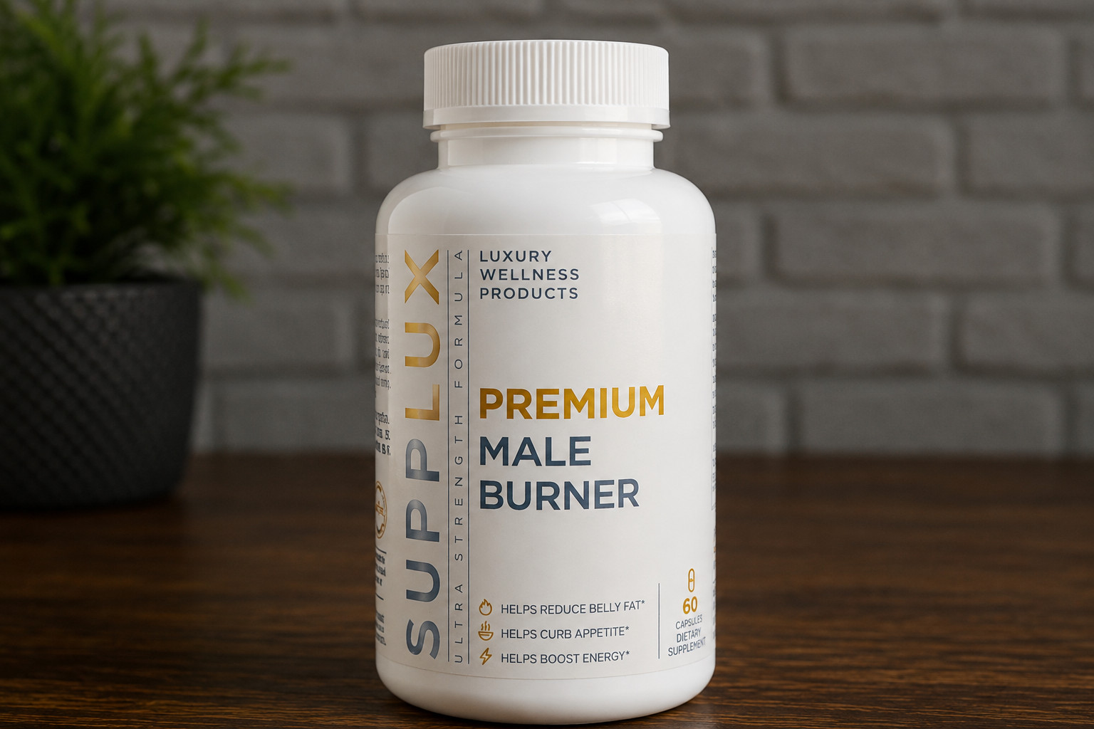 SUPPLUX Premium Male Burner Weight Management Supplement 60 Capsules