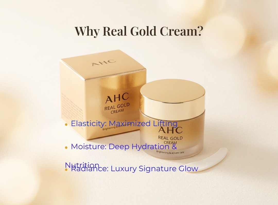 AHC Real Gold Moisturizing Skin Care 50ml K-Beauty Made in Korea