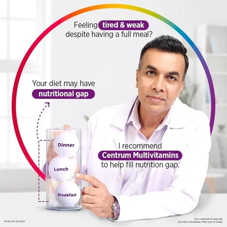 Centrum Men 50 Tablets – Multivitamin & Multimineral Nutrition Formula B311