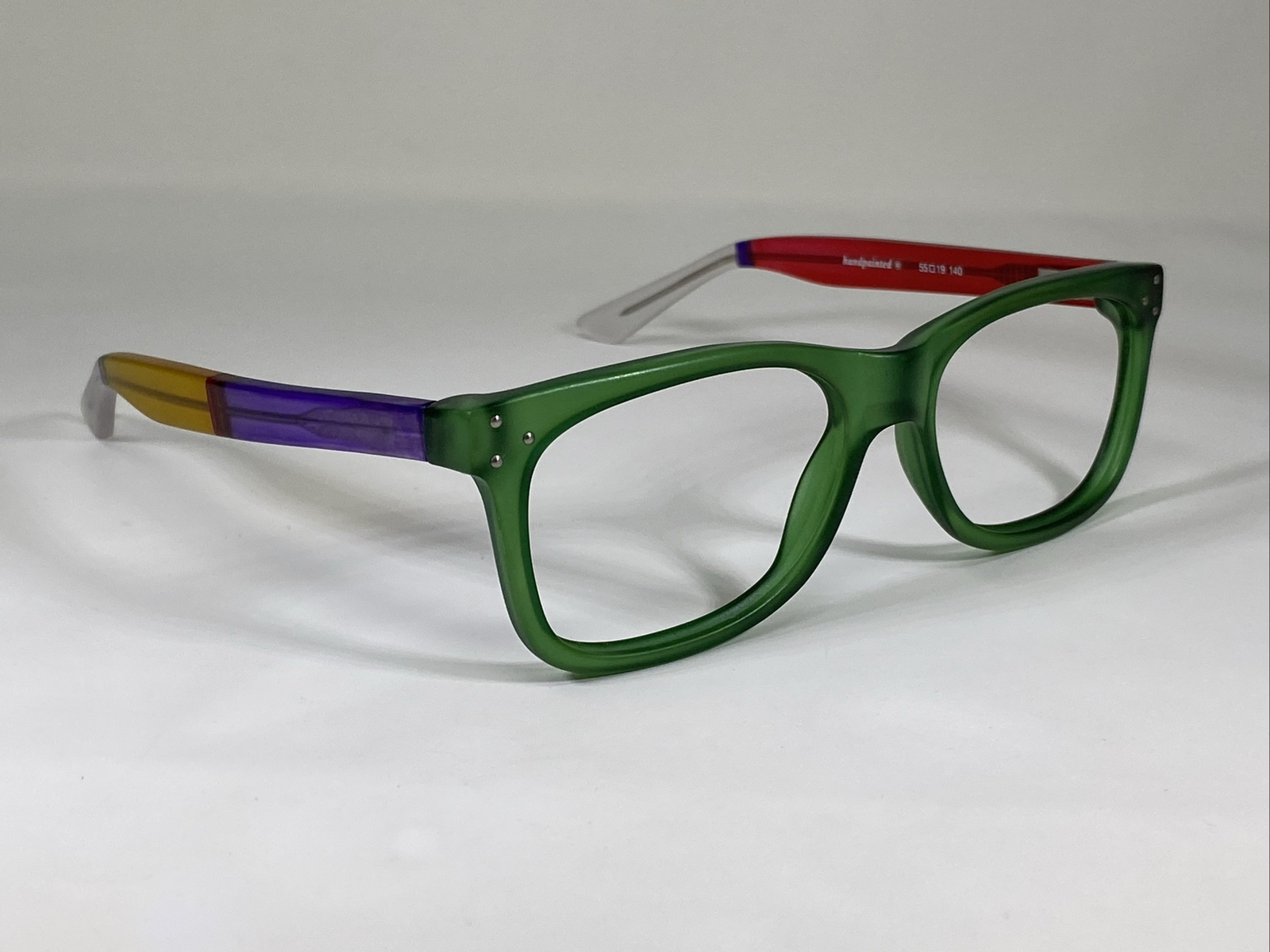SEE 5053 Israel Hand Painted Green/Multicolor Eyeglasses Frame 55-19-140