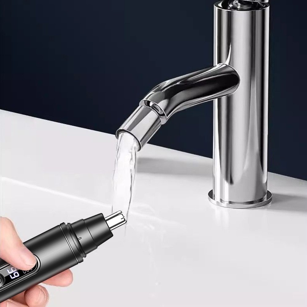 Electric Nose & Ear Hair Clipper- USB Rechargeable With LED Screen for Men Women