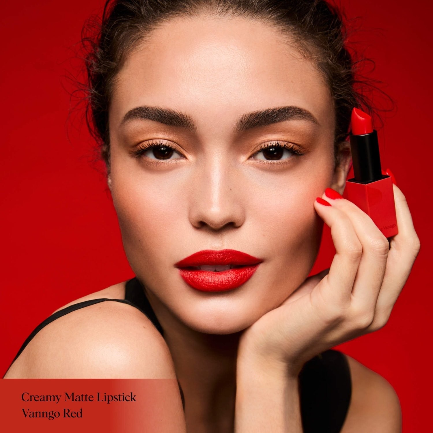 HUNG VANNGO Authentic Creamy Matte Longwear Lipstick 18 colors 0.13oz/3.8g