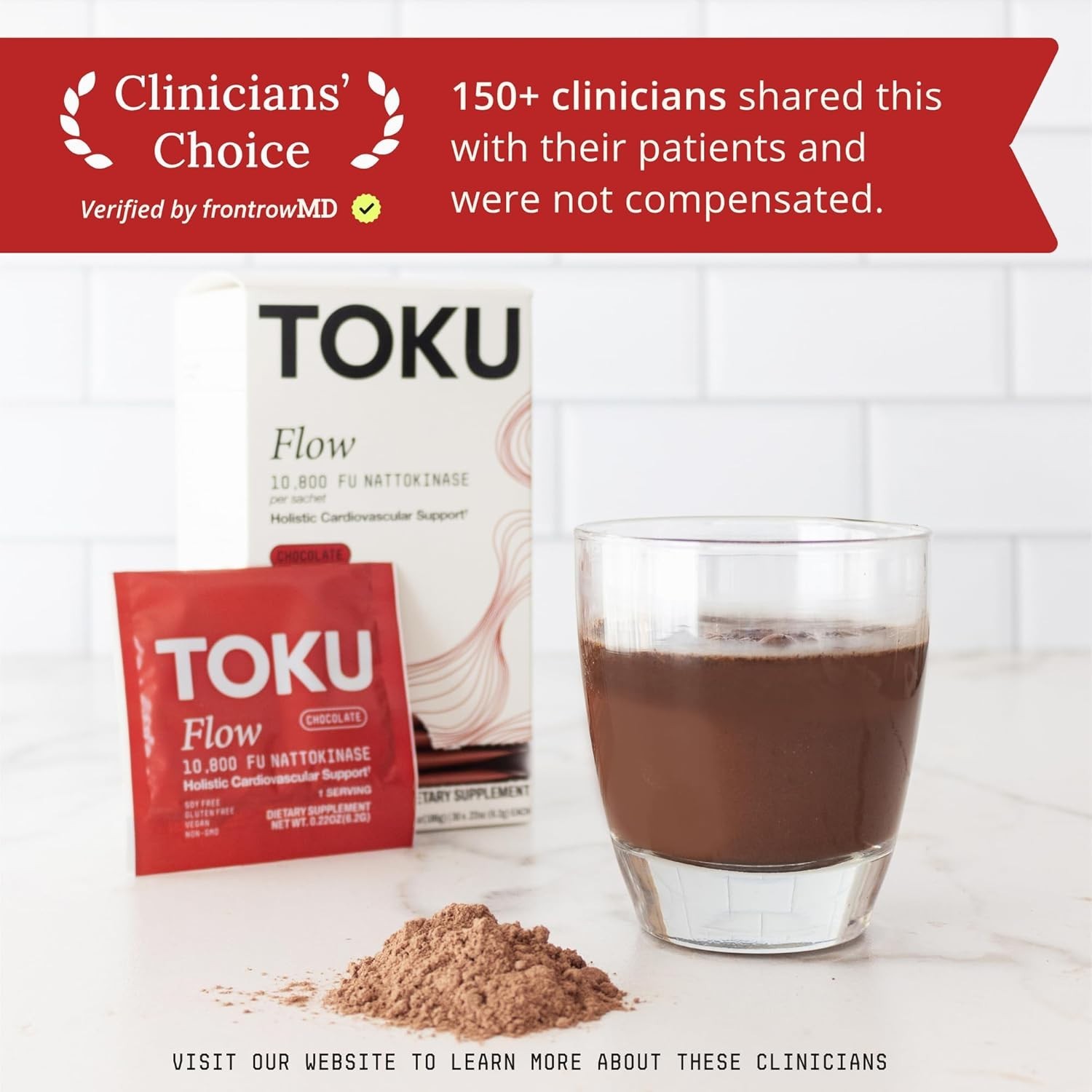 Toku Nattokinase 10,800 FU Supplement with Vitamin K2 MK7 & Oat Beta Glucan, Dai