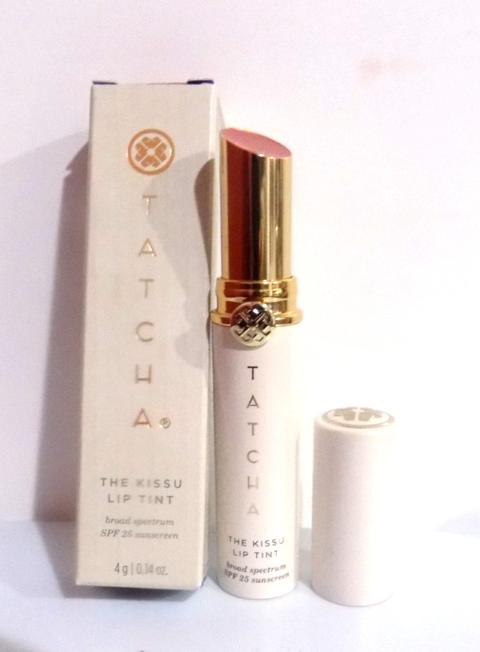 TATCHA The Kissu Lip Tint SPF 25 ~ PLUM BLOSSOM~ EXP 02/26 *DAMAGED BOX*