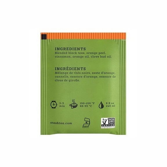 ORANGE SPICE TEA 30 Bags (Not 20) Non-GMO Kosher Stash Tea