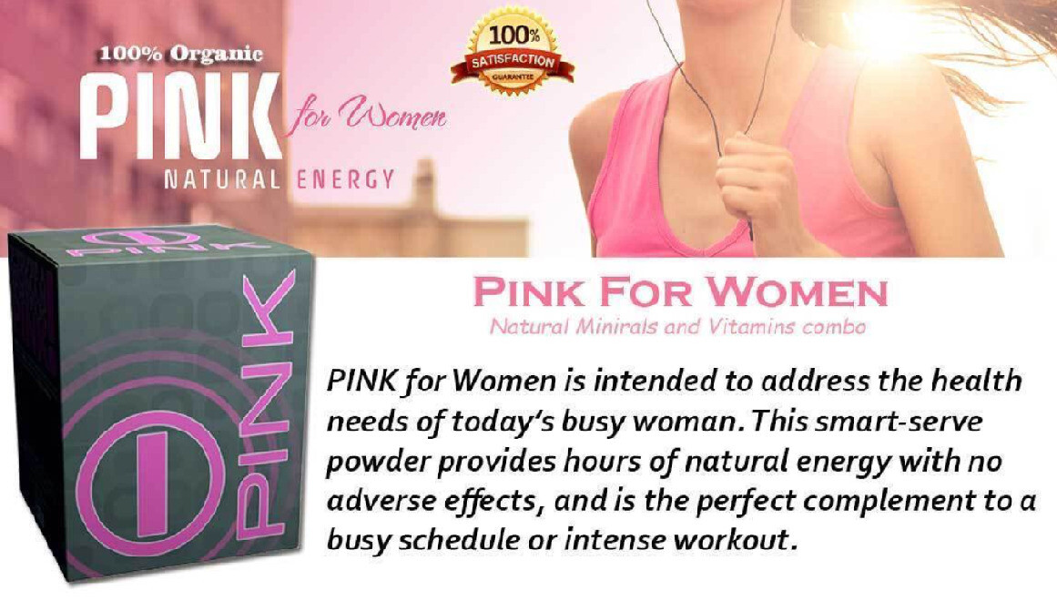 BHIP PINK for Women I-PNK Energy Drink All Natural for Mind and Body Support