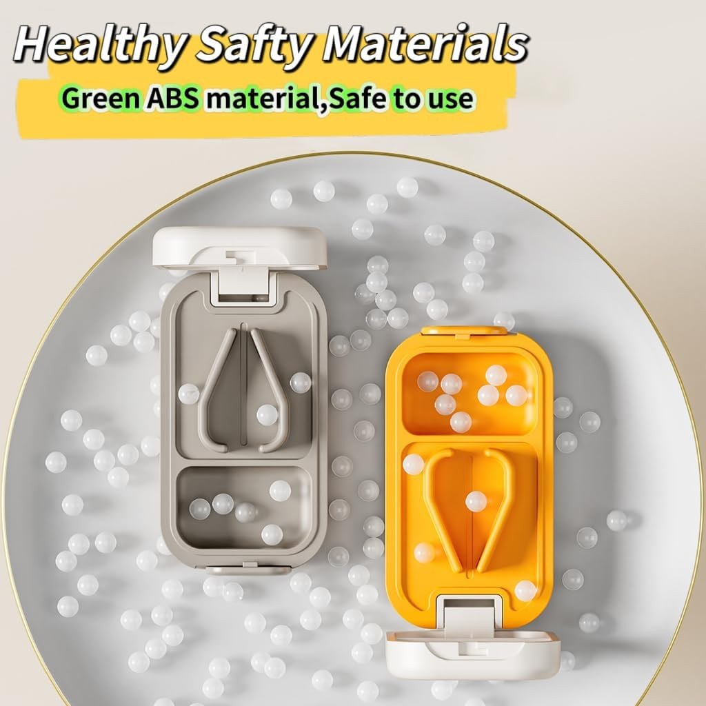 Easy Pill Cutter Pill Splitter for Small or Large Pills with Safety Lock-Include
