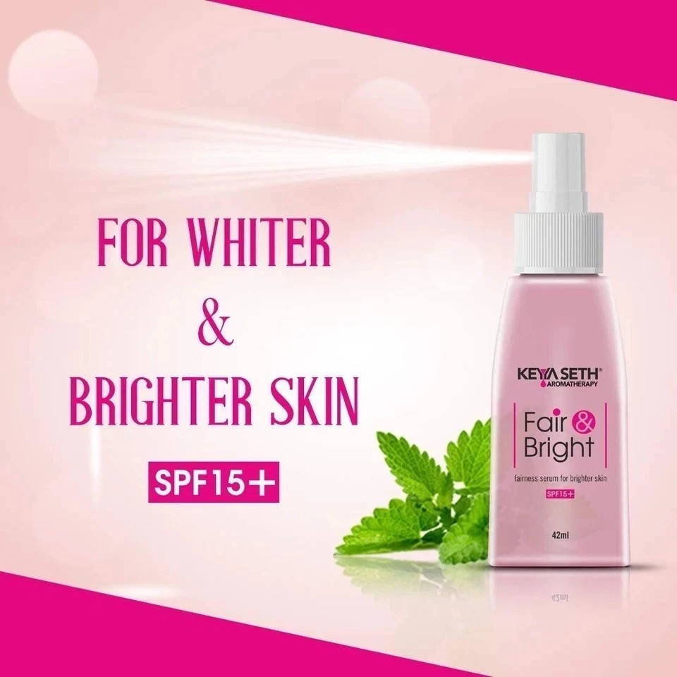 Keya Seth Aromatherapy Fair &Bright Fairness Serum for Brighter Skin SPF15,42ml,