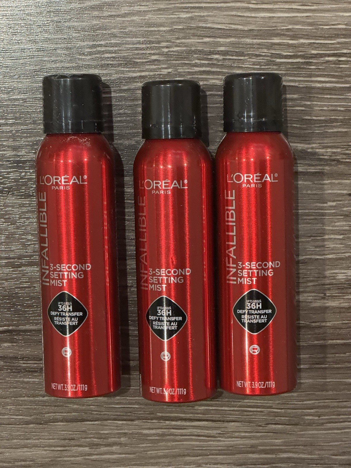 3 – L’Oreal Paris Infallible 3Second Setting Spray Mist 3.9oz/ 111g up to 36HR