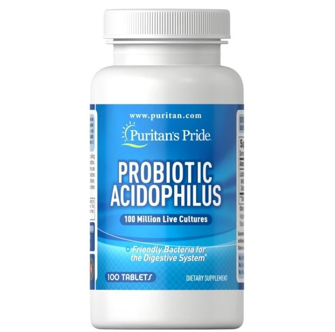 Puritan’s Pride Probiotic Acidophilus Capsules – 100 Count