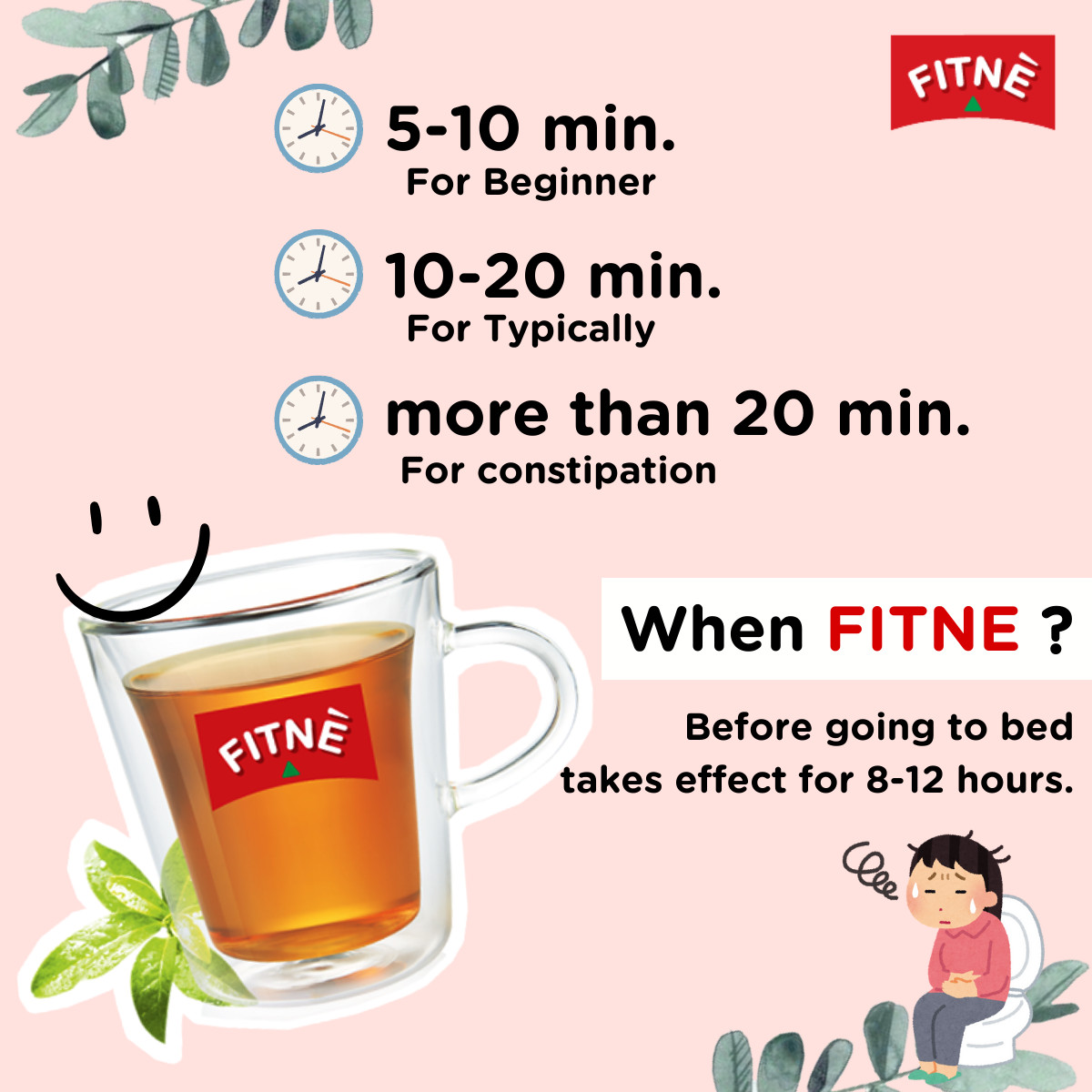 Fitne Tea Weight Herbal Slimming Loss Diet Detox Original Natural Herbs 40 bags